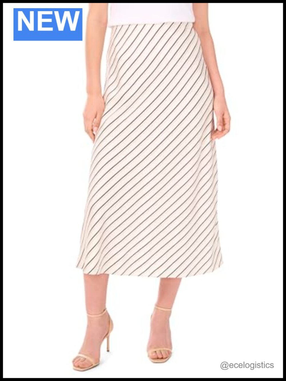 Vince Camuto Bias Cut Skirt High Rise Flattering